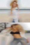 Horny woman masturbates react