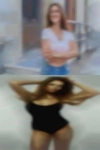 Women flash light horny swords