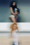 Nude females bending naked