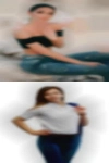Singles spreading her leg